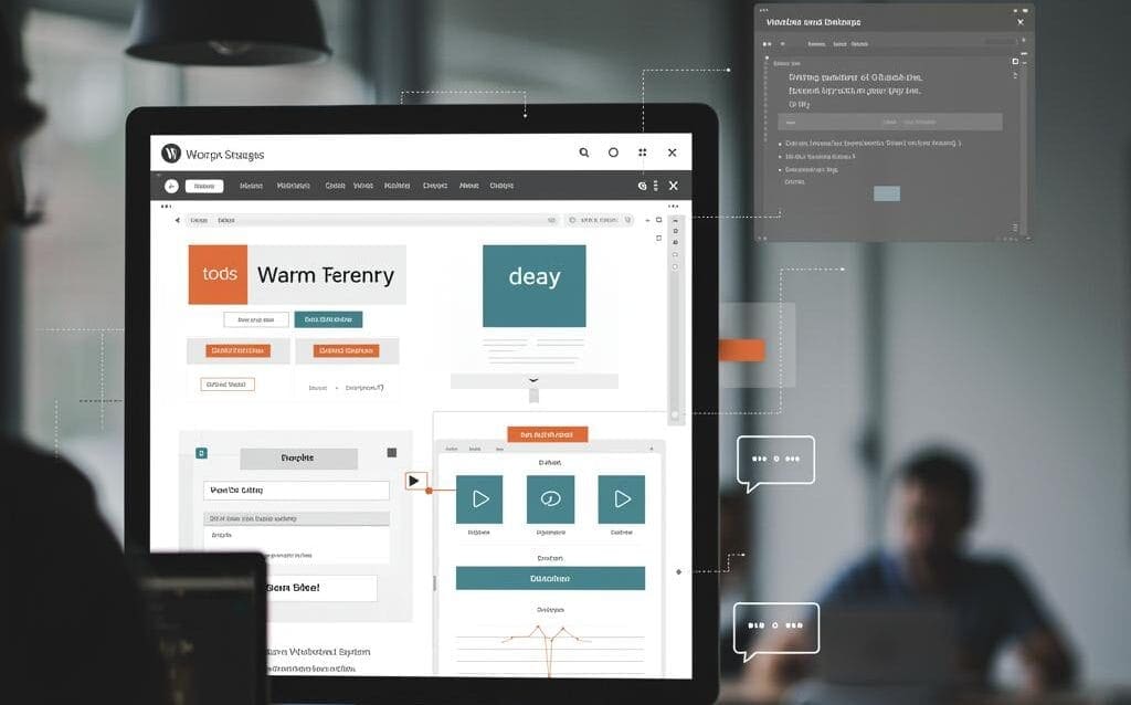 Create a featured image for a post about: WordPress and the Design System: Maintaining Design Consistency