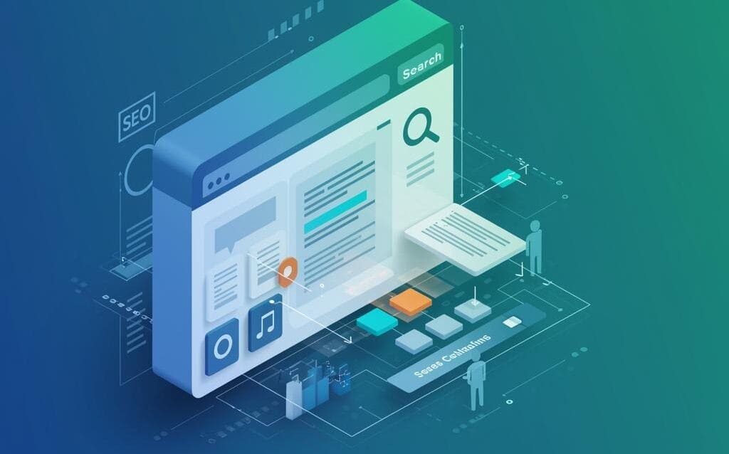 Create a featured image for a post about: SEO for Web Applications: Making Dynamic Content Discoverable