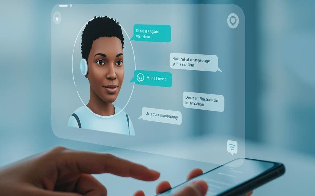 Create a featured image for a post about: Natural Language Processing Applications for Customer Service