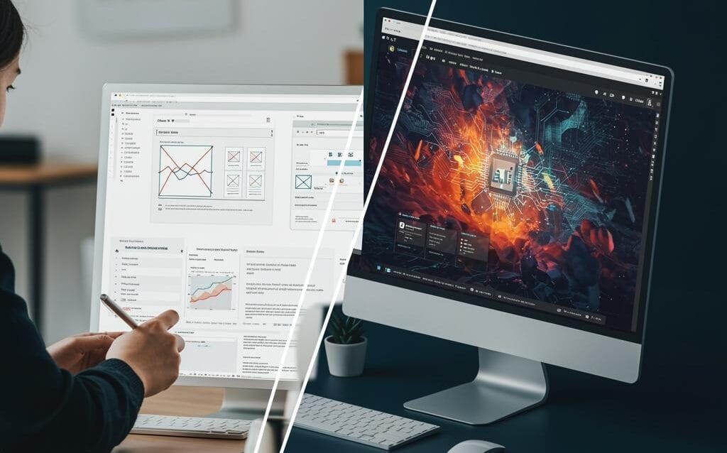 Create a featured image for a post about: The Ethics of Using AI in Web Design and Content Creation