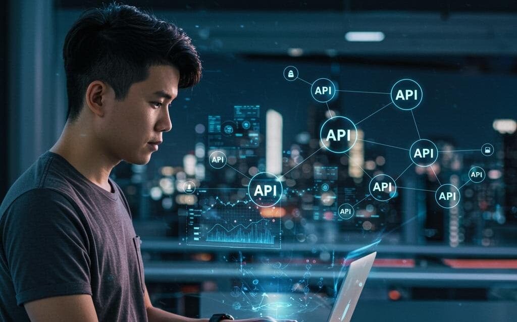 Create a featured image for a post about: Why API-First Development Is the Future of Scalable Apps